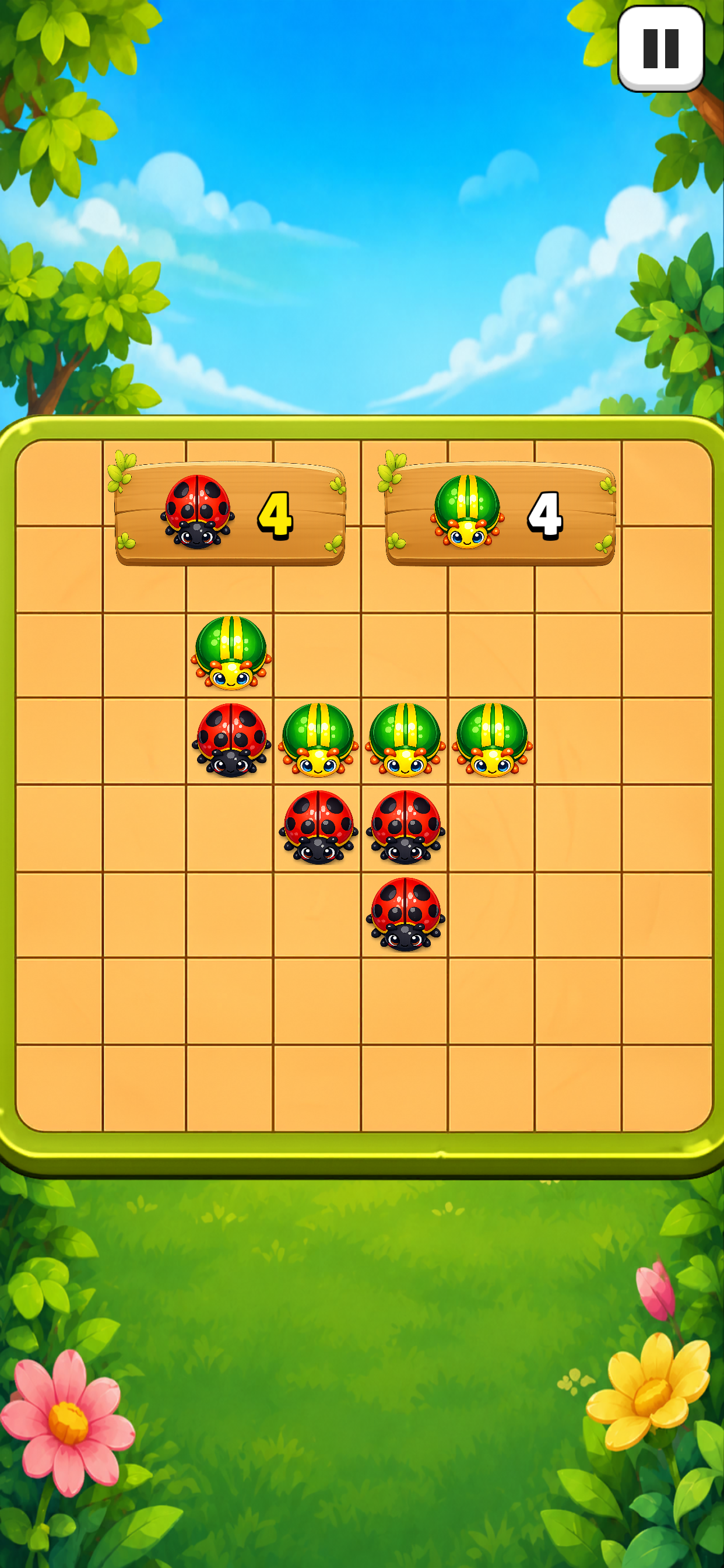 Bug Othello game result